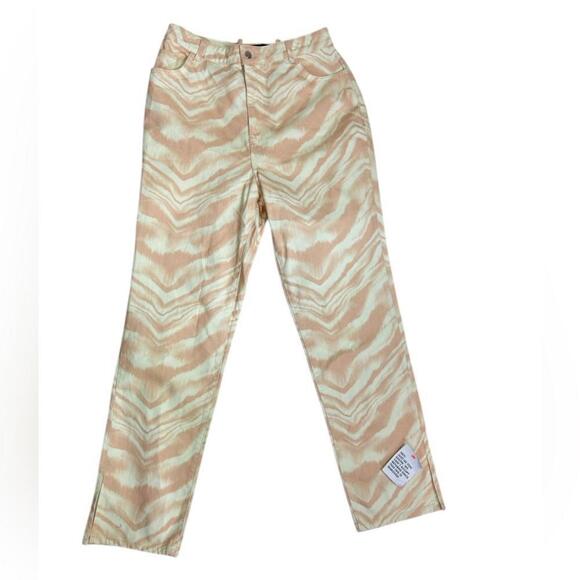 ASOS DESIGN l NWT Straight Leg Abstract Jeans Size 12 - Picture 2 of 11